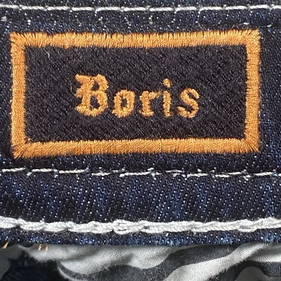 Rock Revival Easy Crop Jeans Women's Size 26 30x26 Boris Embroidered Distressed - Picture 6 of 11